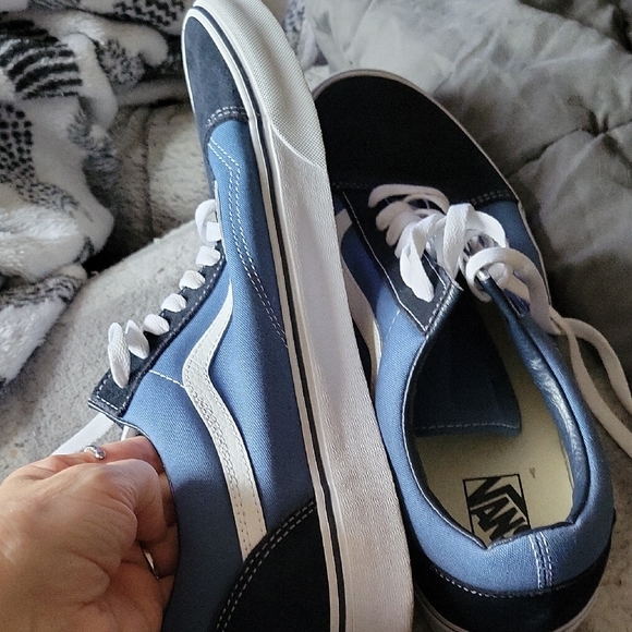 Vans Blue and White Classic Sneakers - Picture 3 of 3